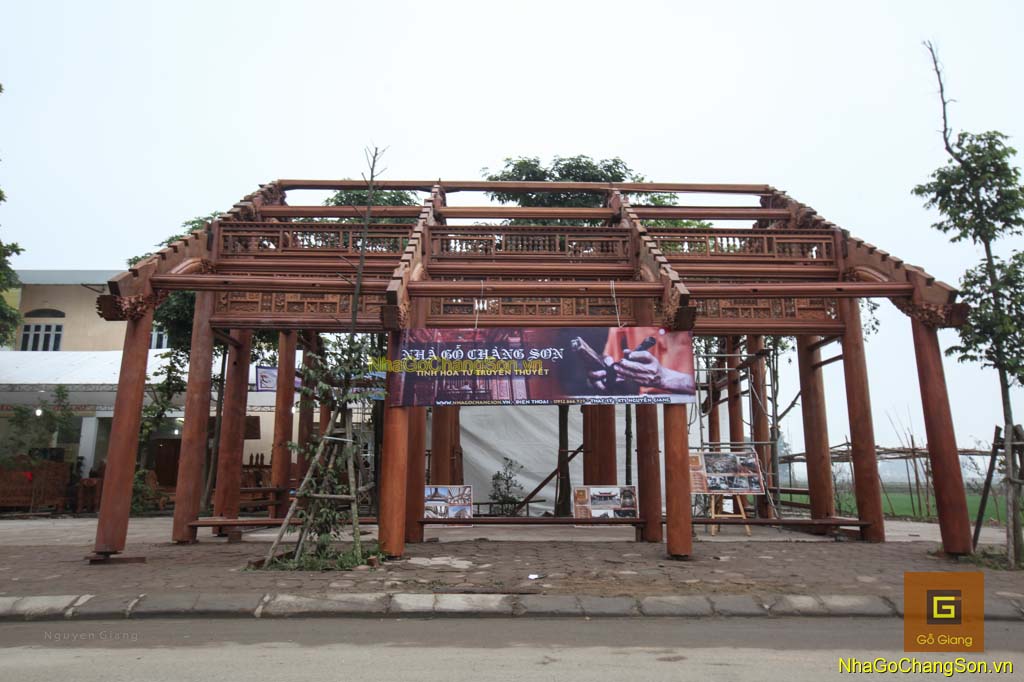 Nhà gỗ Chàng Sơn với tuần lễ trưng bày sản phẩm làng nghề mộc cổ truyền Chàng Sơn