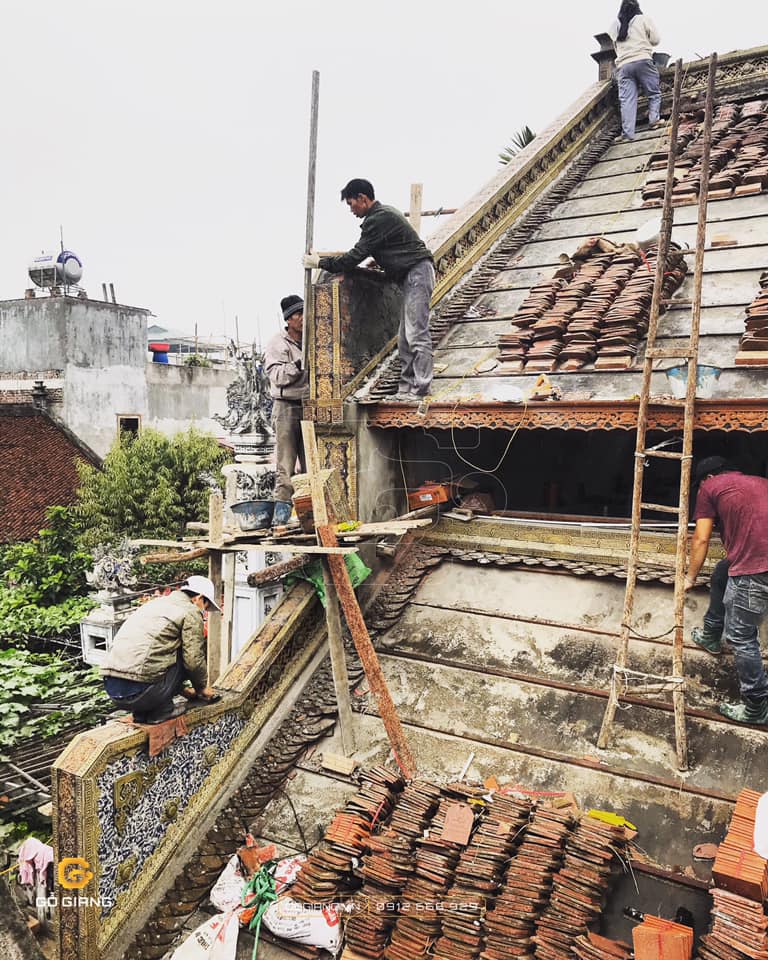 image Sự kết hợp mới lạ giữa mái ngói và gốm tráng men tại nhà 3 gian ở Xứ Đoài