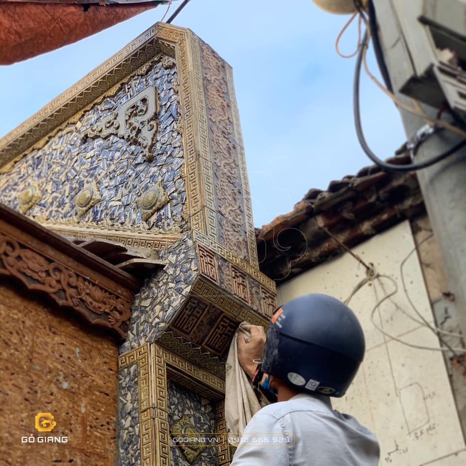 image Sự kết hợp mới lạ giữa mái ngói và gốm tráng men tại nhà 3 gian ở Xứ Đoài