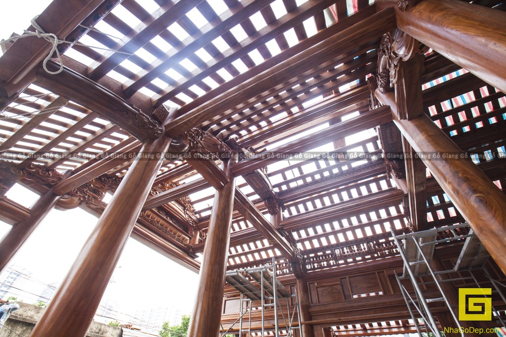 Thiết kế Nhà Gỗ 3 Gian : Nhà quê lên phố ( Nhà Gỗ 3 gian , Hoàng Mai, Hà Nội )