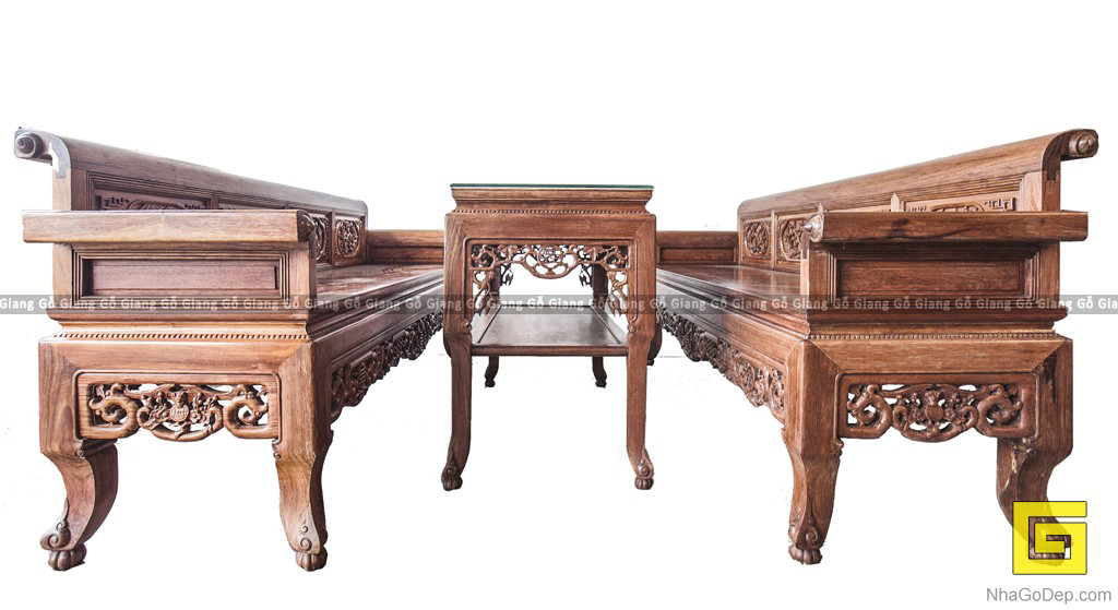 Trường kỷ đẹp bằng gỗ Hương 