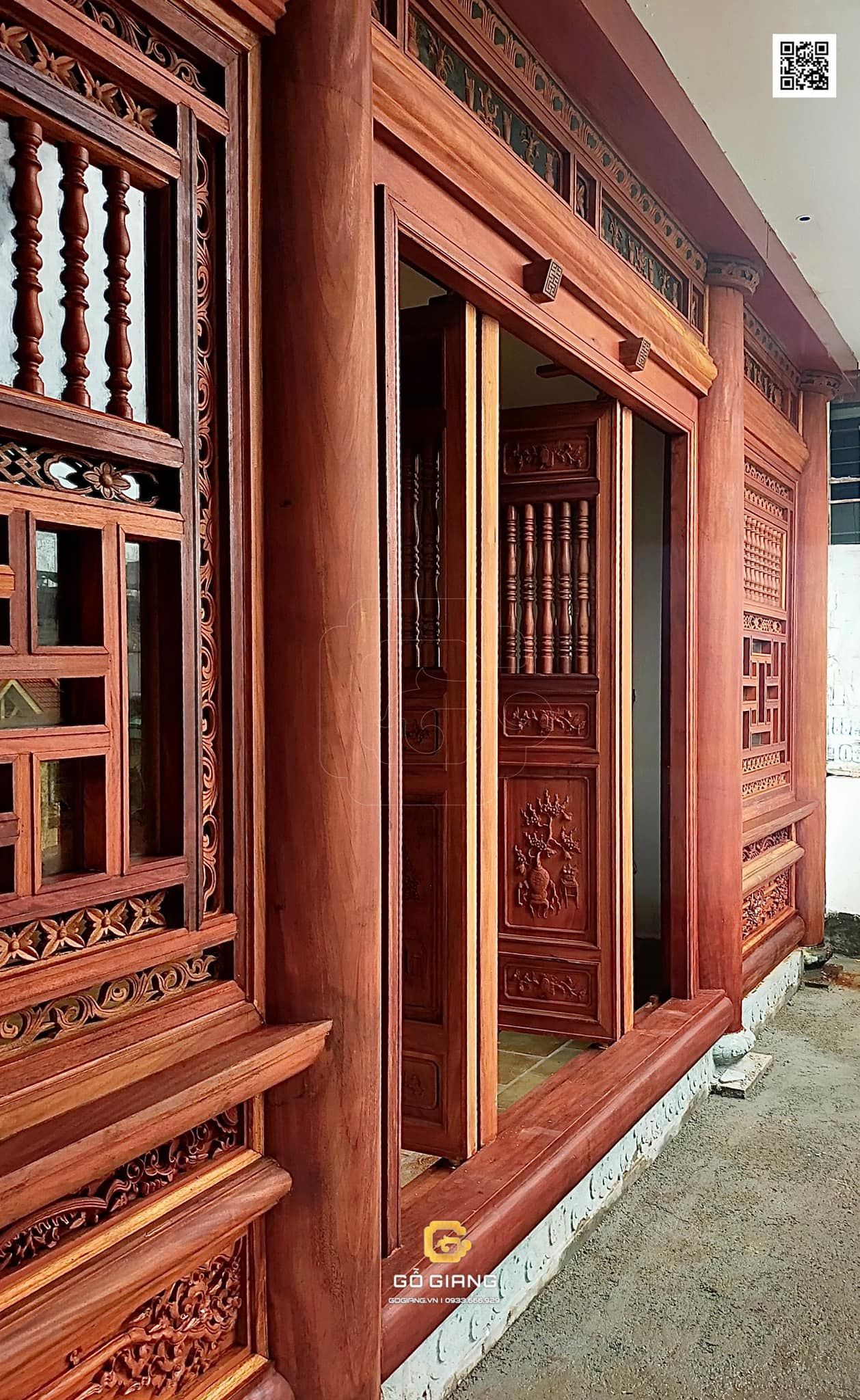 PHÒNG THỜ TRONG KHÔNG GIAN NHÀ PHỐ | QUẢNG NINH | LIM LÀO + CHÂU PHI