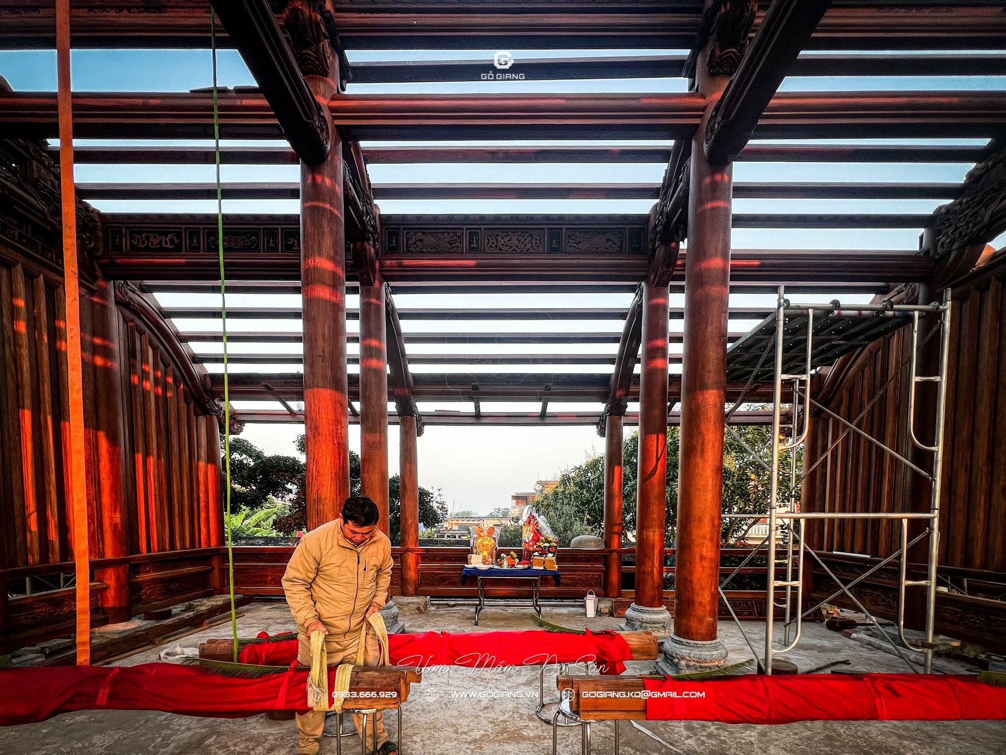 Có thể là hình ảnh về đền thờ