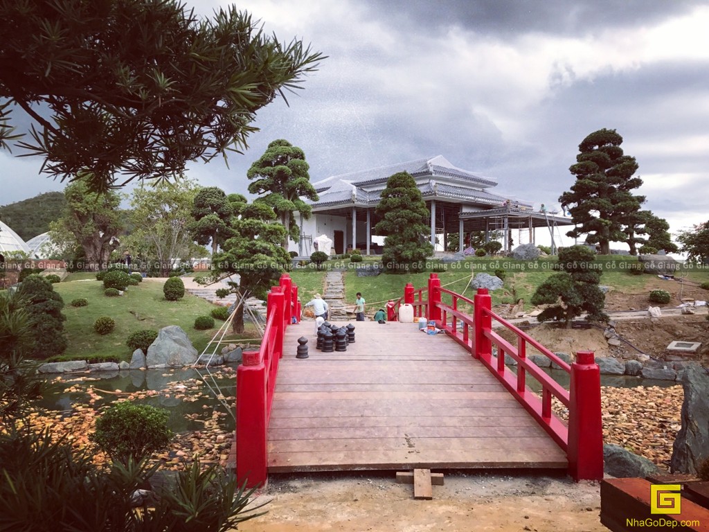 Kiến trúc gỗ Vườn Nhật bản Vinpearl Land Nha Trang