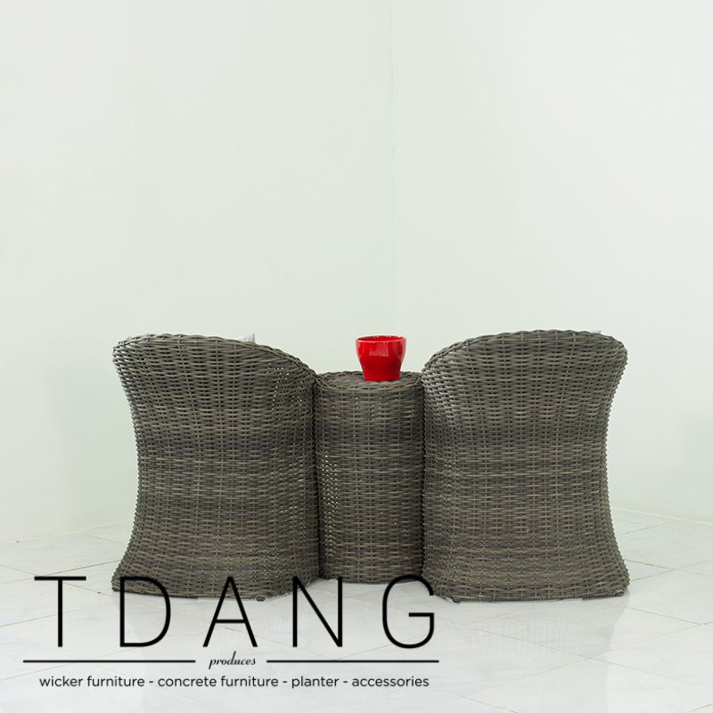 Martinique Wicker Loveseat with Ottoman Martinique Wicker Loveseat with Ottoman