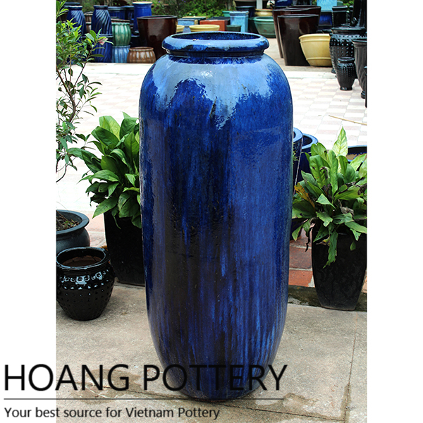 Ceramic Glazed Blue Pots outdoor Ceramic Glazed Blue Pots outdoor