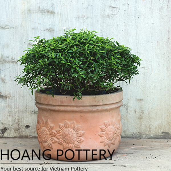 Round shape Pattern Garden Flower Planters