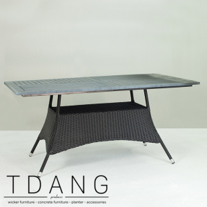 Pasadena Table with Wooden Top (Code 4004 )
