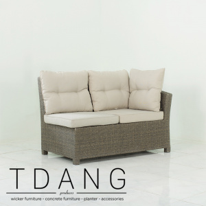 Salinas Wicker Left Hand Sofa 2 Seats (Code 3017)