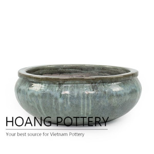 Red Round Ceramic Bowl Planters (HPLO001)