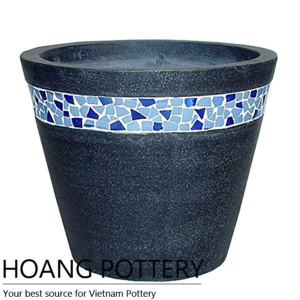 Beautiful Pattern Terrazzo Pot (TAT019)
