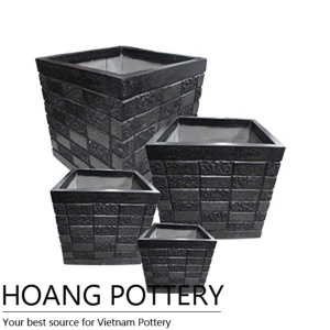 Modern Shape Terrazzo Square Pot (TAT061)