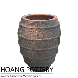 Antique Design Sanblasted Pot Garden Decor (HPSB067)