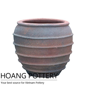 Antique Shape Ceramic Oldstone Pot Outdoor Decor (HPSB073)