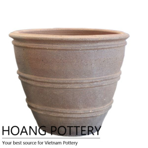 Beautiful Rim Design Oldstone Flower Planter (HPSB038)