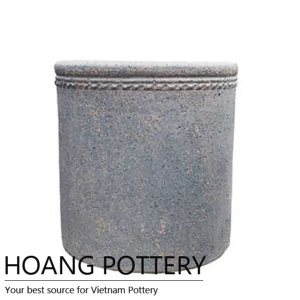 Quality Sandblasted Flower Planter Garden Decor (HPSB045)