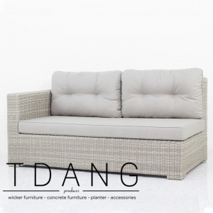 Sedona Wicker Right Hand Sofa 2 Seats (TD3023)
