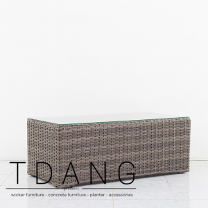 Helena Brown Wicker Table (TD4034)