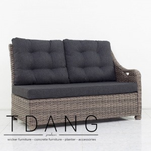 Hanover Wicker Left Hand Sofa (Code 3063)