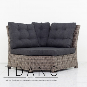 Hanover Wicker Corner Sofa (Code 3064)