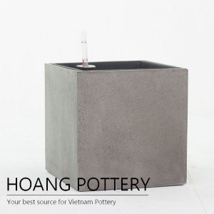 Raw Concrete Cube Planters