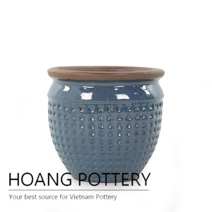 Set 3 button ceramic planter design