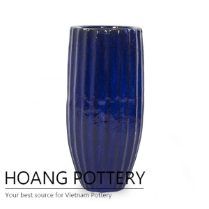 Blue Outdoor ceramic pottery garden