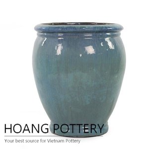 Burnt green beautiful ceramic urn