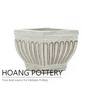 Hight quality square ceramic planter