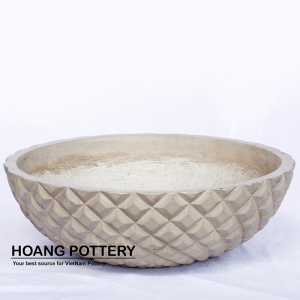 Anona-Pattern Cement Bowl