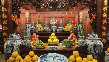 KHÔNG GIAN THỜ CÚNG GIA TIÊN TRONG MỘT CĂN BIỆT THỰ | VĨNH PHÚC | LIM LÀO.