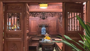 KHÔNG GIAN THỜ CÚNG GIA TIÊN TRONG MỘT CĂN BIỆT THỰ | VĨNH PHÚC | LIM LÀO.