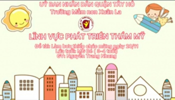 Tạo hình: Làm bưu thiếp 20/11- GV: Nguyễn Trang Nhung