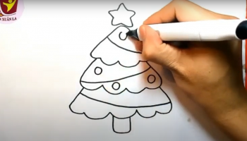 Tạo hình: Vẽ cây thông Noel - GV: Hoàng Phượng