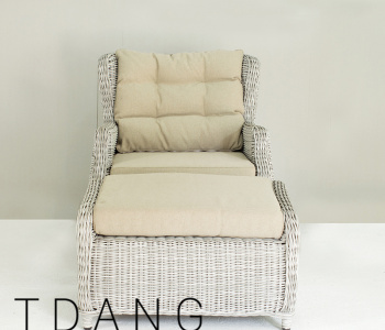 White vietnam wicker sofa