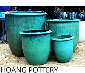 Perfect large glazed ceramic planters for indoor, outdoor settings