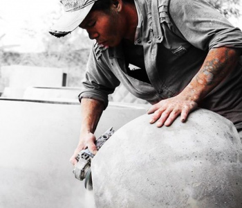 Using terrazzo and ceramic planter for your patio