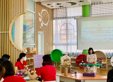 BDCM: Chuyên đề sử dụng nguyên vật liệu thiên nhiên, xây dựng lớp học theo dự án Gieggio