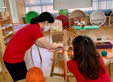 BDCM: Chuyên đề sử dụng nguyên vật liệu thiên nhiên, xây dựng lớp học theo dự án Gieggio