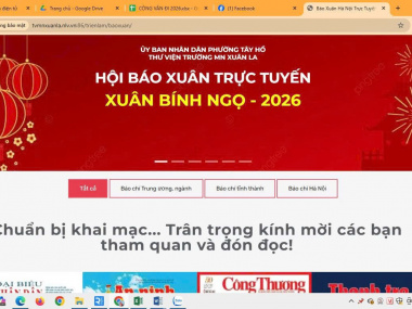 Hội báo Xuân Bính Ngọ 2026 - Thư viện trường Mầm non Xuân La