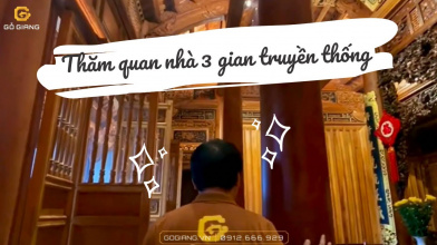THAM QUAN NHÀ GỖ 3 GIAN 2 DĨ ĐƯỢC QUAN TÂM NHIỀU NHẤT | GỖ MÍT | YÊN LẠC, VĨNH PHÚC.