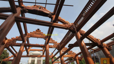 Làm nhà gỗ ( Nha go )  : Quá trình thi công lắp dựng ( wooden house )