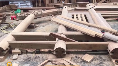 Kết cấu một bộ vì nhà gỗ kẻ truyền