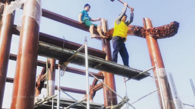 Dựng nhà gỗ kẻ truyền