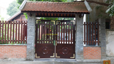 Những mẫu cổng gỗ đẹp
