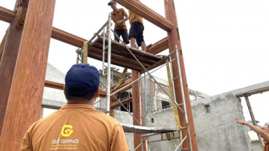 Quá trình lắp - dựng Nhà Thờ 3 Gian 2 Dĩ tại Thanh Hóa - Gỗ Giang