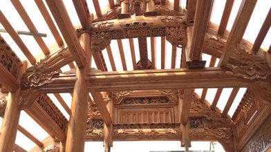 Kiến trúc của nhà gỗ 4 gian phong cách cổ truyền bắc bộ