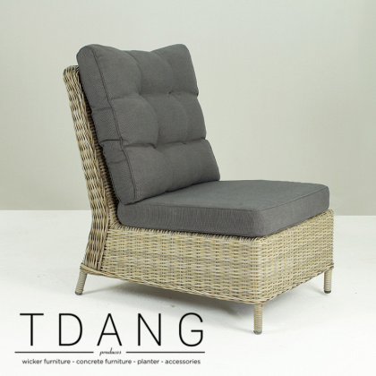 Hanna Wicker Armless Chair (Code 2003)