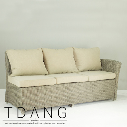 Sonoma Wicker Sofa 3 Seats Left hand (Code 3006)