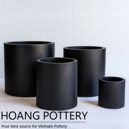 Light Cement Cylinder Pots (TD9104)